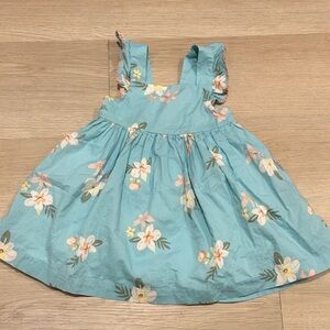 Baby b’gosh Blue Floral Dress size 12m